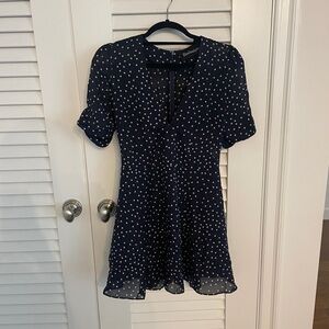Realization Par Navy Short Sleeve Dress with Stars - Medium